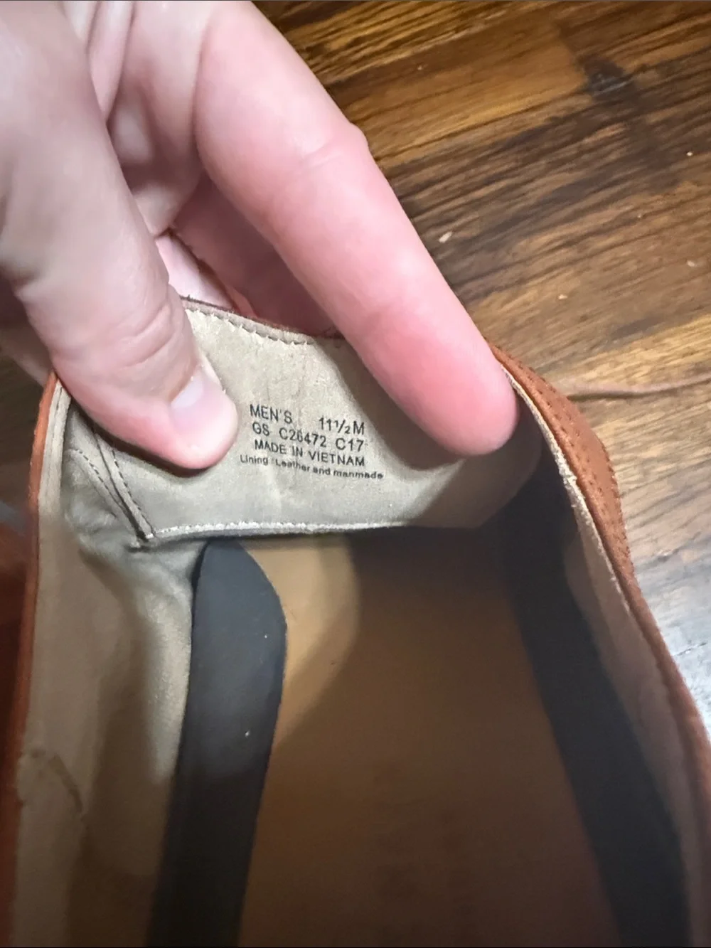 Cole Haan Men's Tan Leather Wingtip Oxfords
